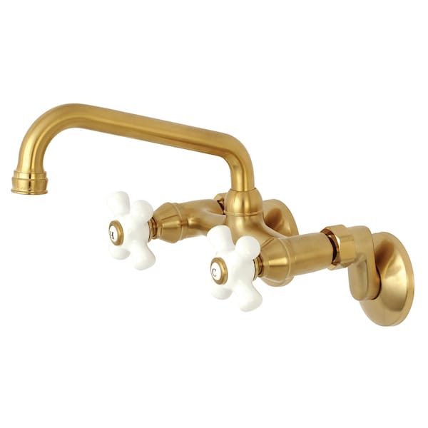 Kingston Brass KS613SB 2-Handle Wall Mount Kitchen Faucet KS613SB - main